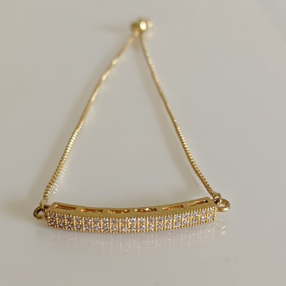 Gold Bar Slide Bracelet
